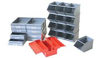 Storage Bins and Tool Box